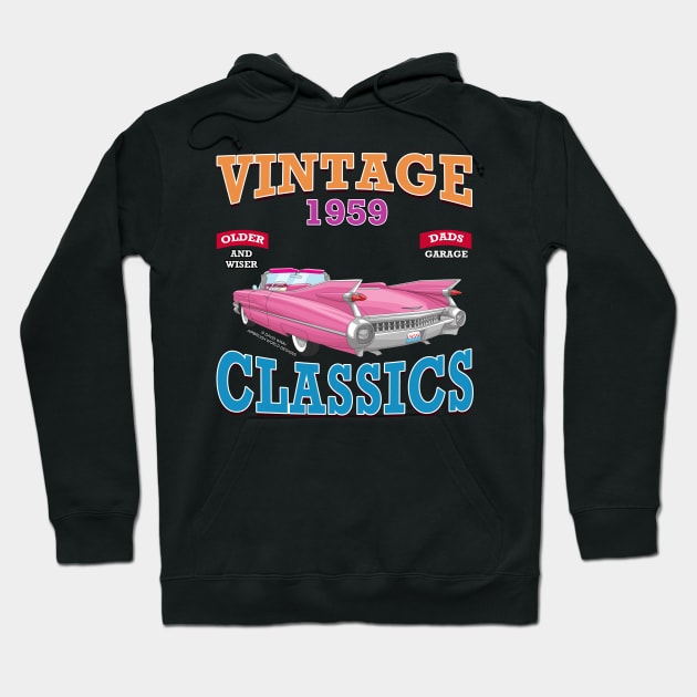 Vintage Classic Car Garage Racing Hot Rod Novelty Gift Hoodie by Airbrush World